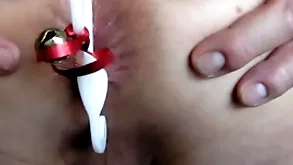 Seasons assplay greetings - aneros closeup