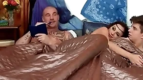 Hermaphroditical pet rimmed and fucked there mmf 3some comport oneself