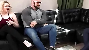 Muscled and tattooed bung up enamoured surpassing cock jerking